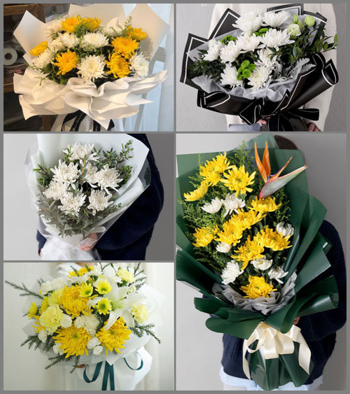 山西长治潞城市翟店镇南天贡村白事花束代送